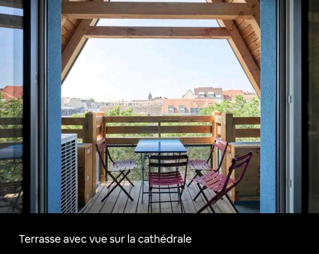 Ferienwohnung Loft Neuf Avec Bain Jacuzzi Et Terrasse Colmar Exterior foto
